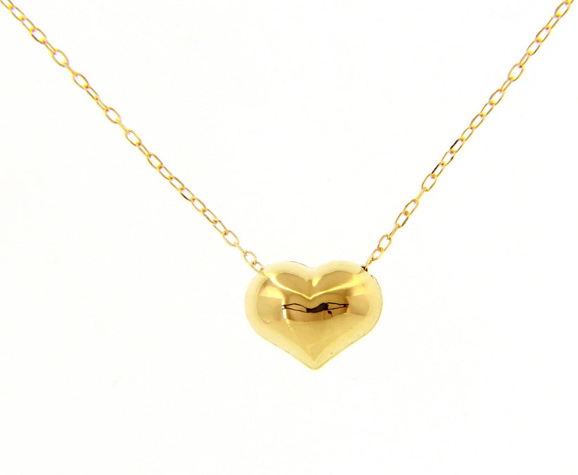 Chain with gold heart charm