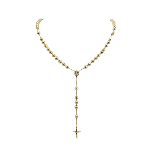 Italian 18k large  rosary