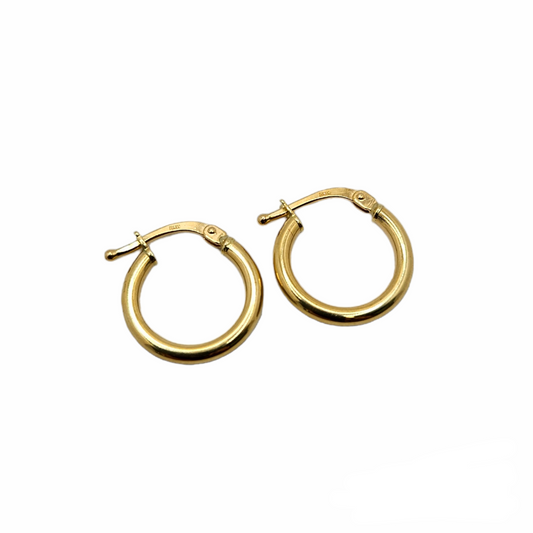 Earring hoop Yellow Gold 18k