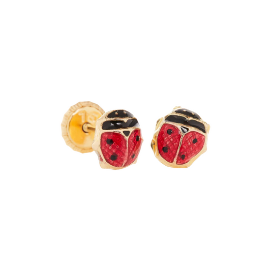 Earrings ladybug