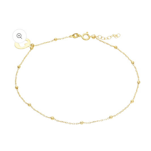 Anklets woman's heart 18k