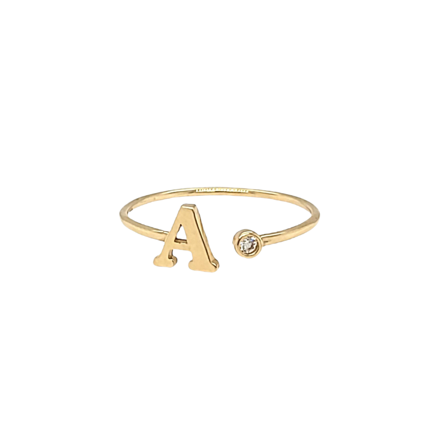 Ring Initial A 14k