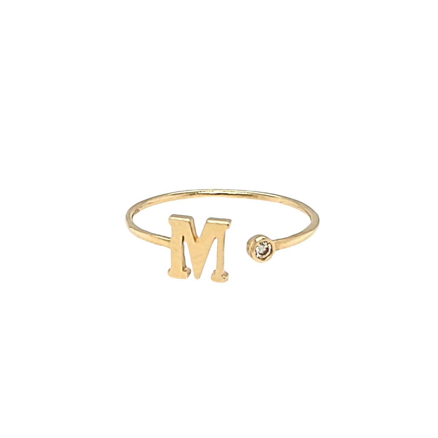 Ring Initial M 14k