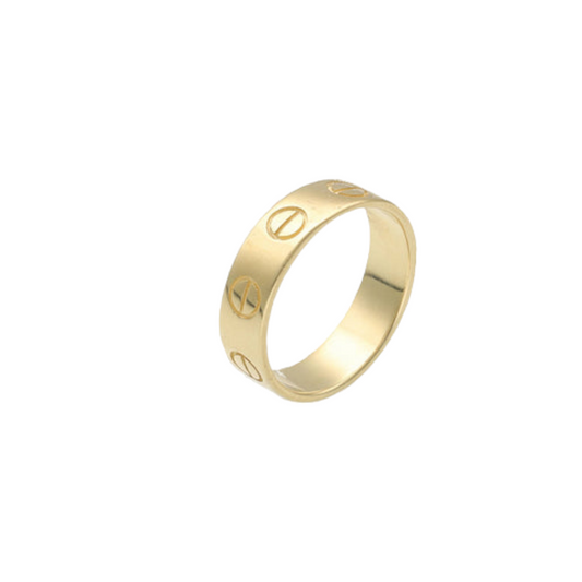 Cartier style ring 14k yellow gold