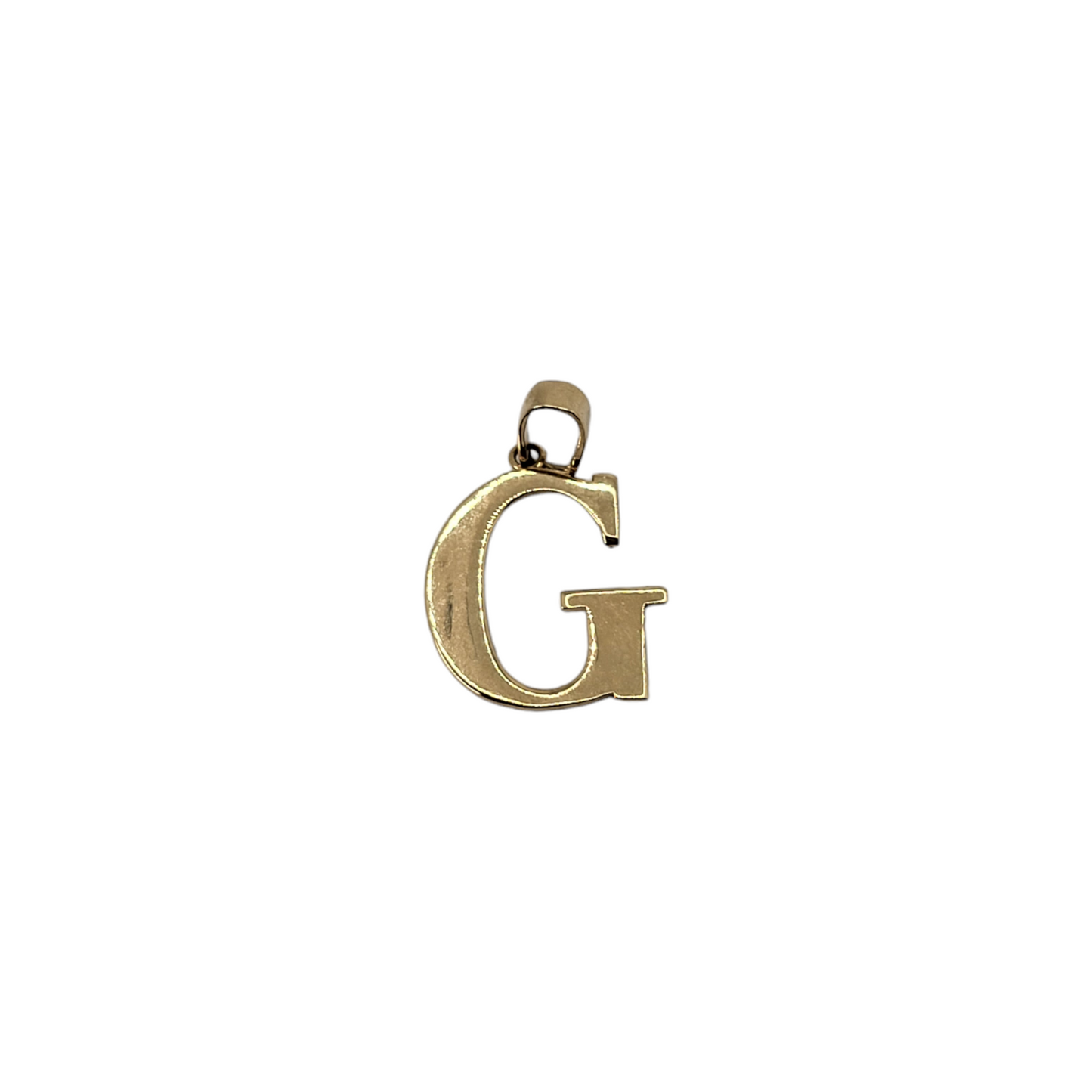 Initial Letter G Pendant 14k Yellow Gold