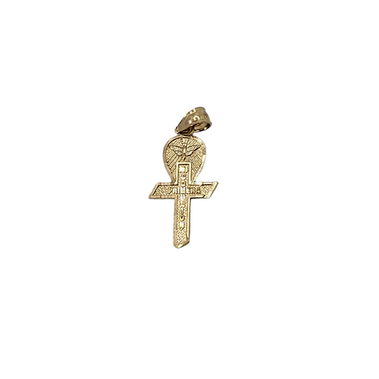 I said cross First Communion 14k yellow gold