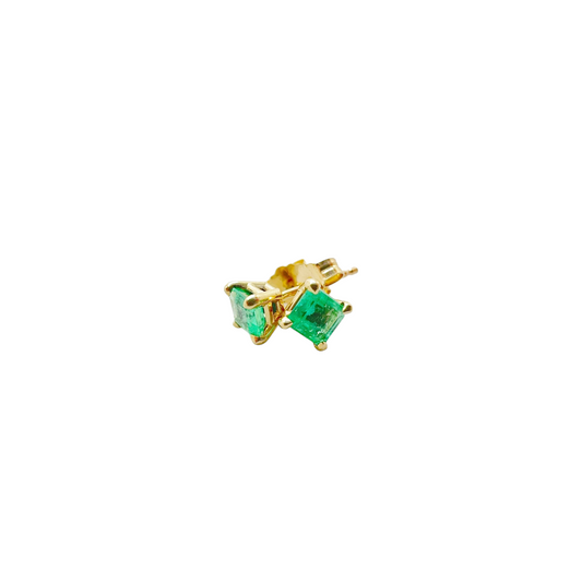 Earrings 14k With Emeralds