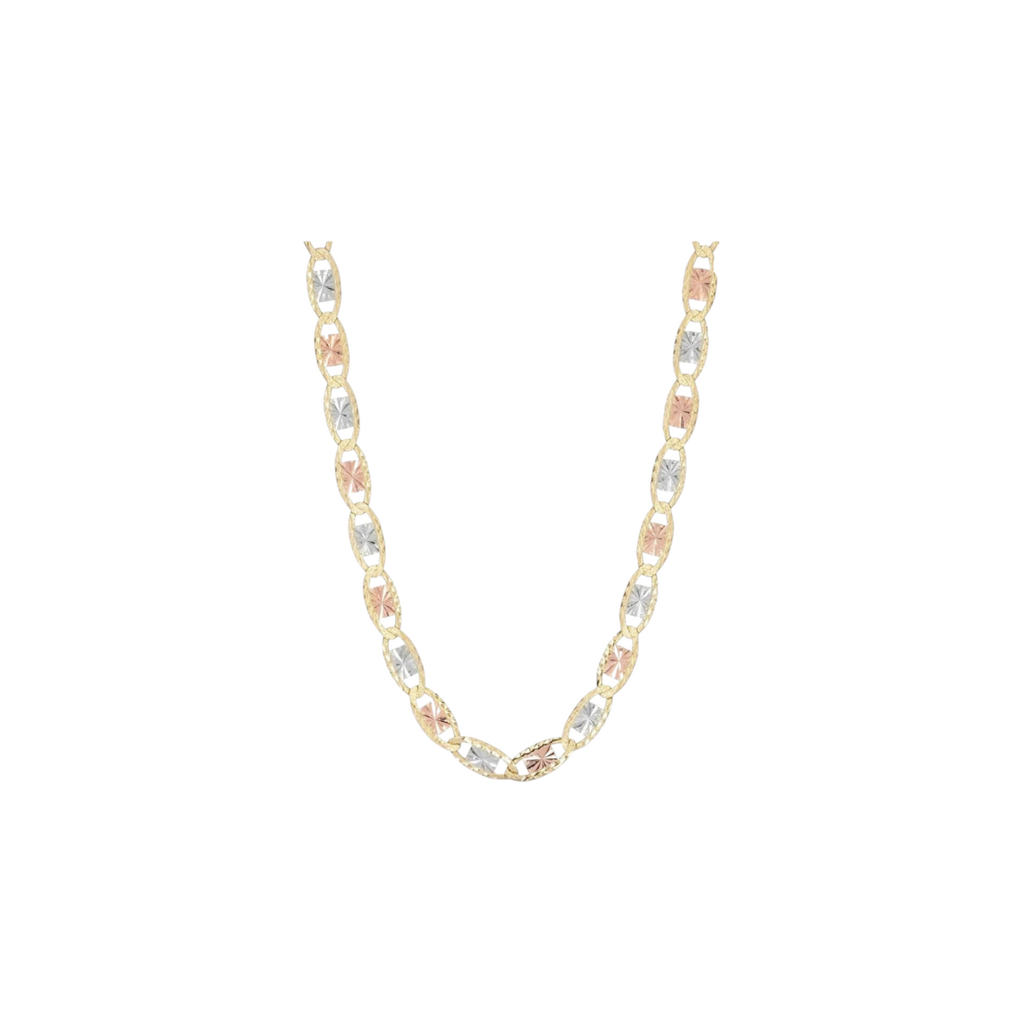 Necklace Tricolor 14k