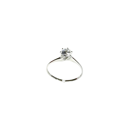 Ring Engagement White Gold 18k.