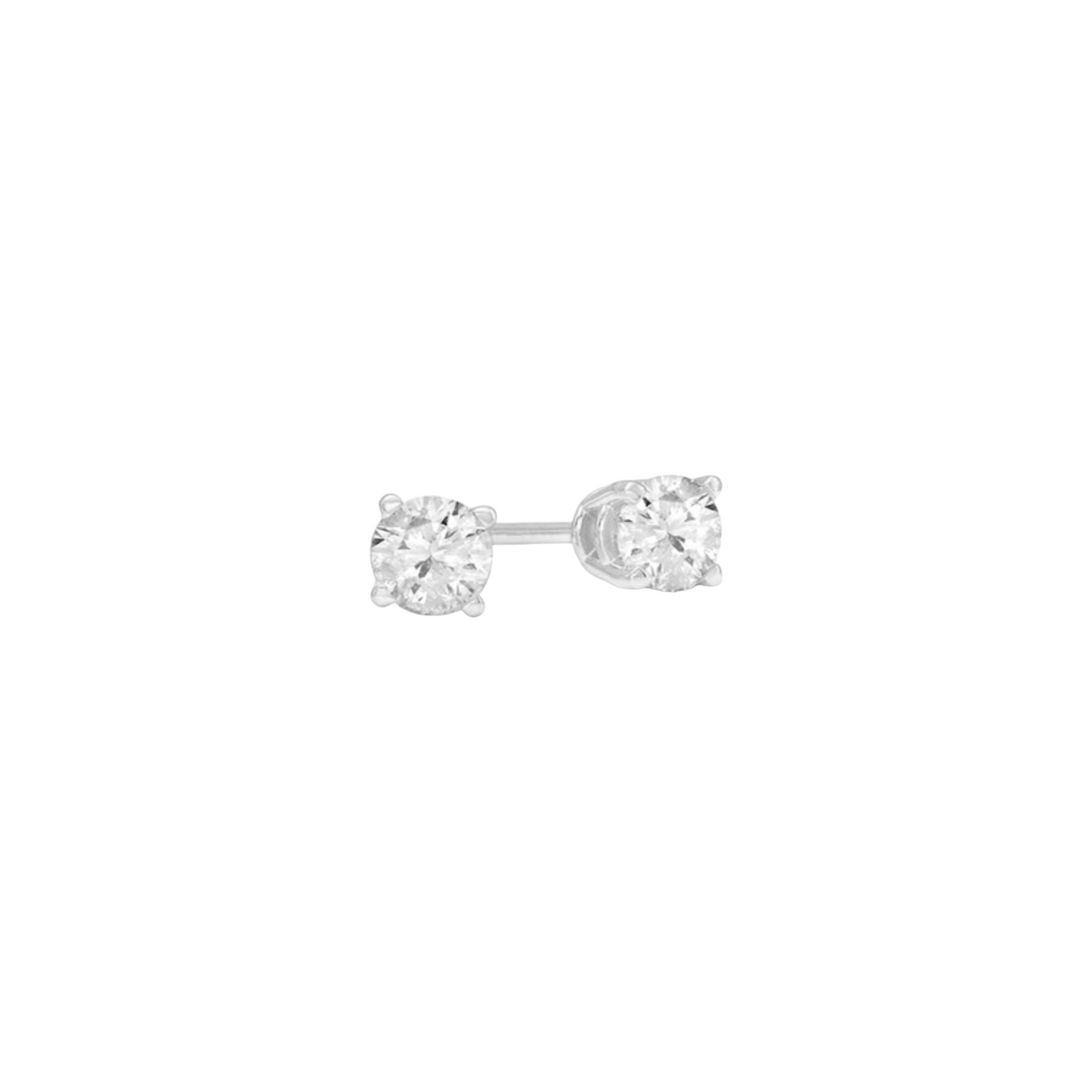 Earring White Gold 14k Swarovski.