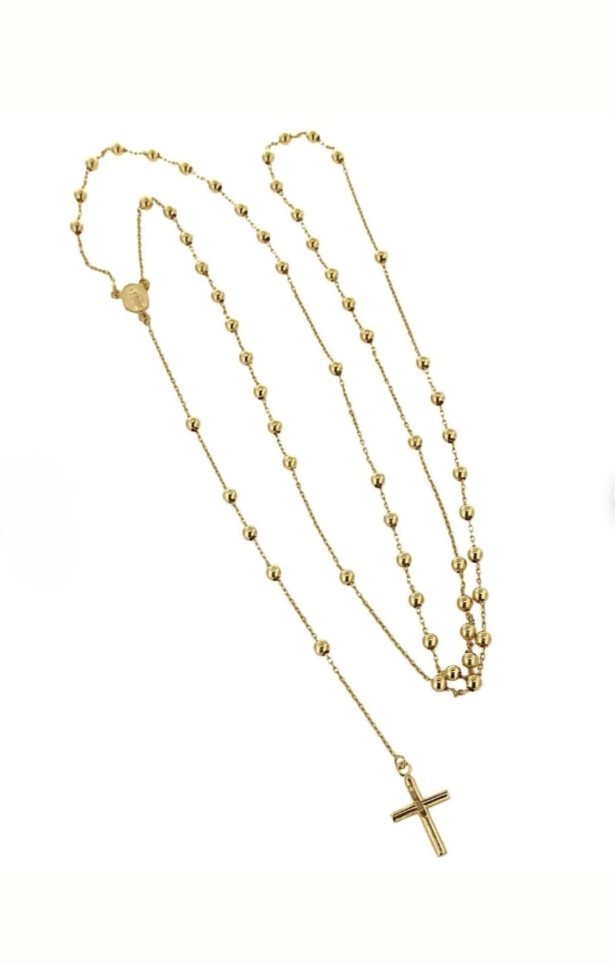 Italian 18k Gold Rosary