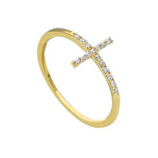 Diamond Cross Ring